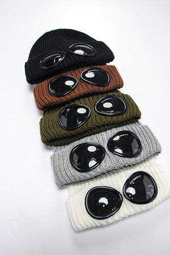 Beanie Hat with Integrated Goggles