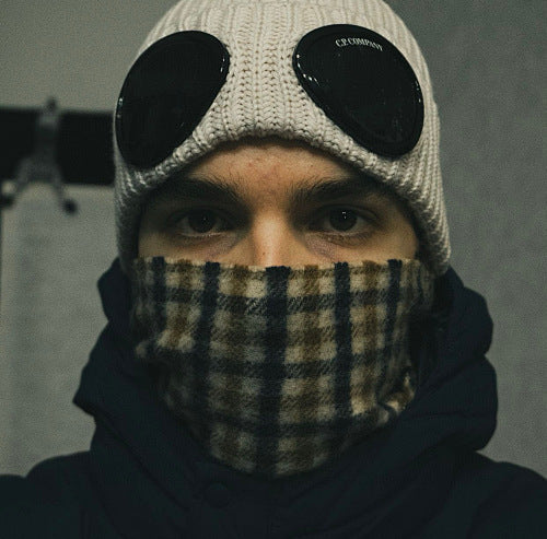 Beanie Hat with Integrated Goggles