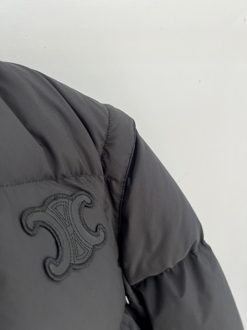 Black Hooded Puffer Jacket