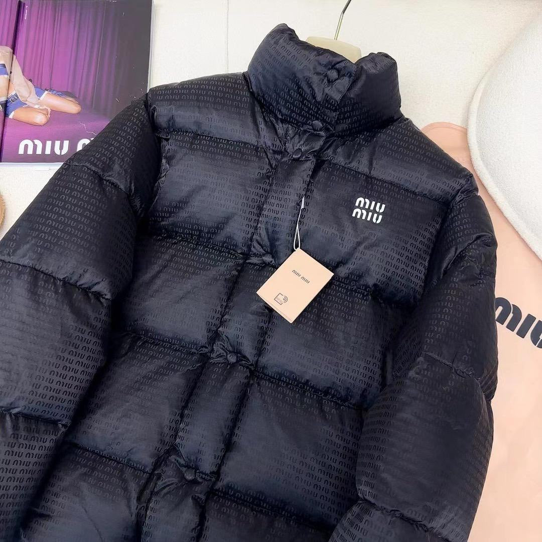 Shiny Black Puffer Jacket