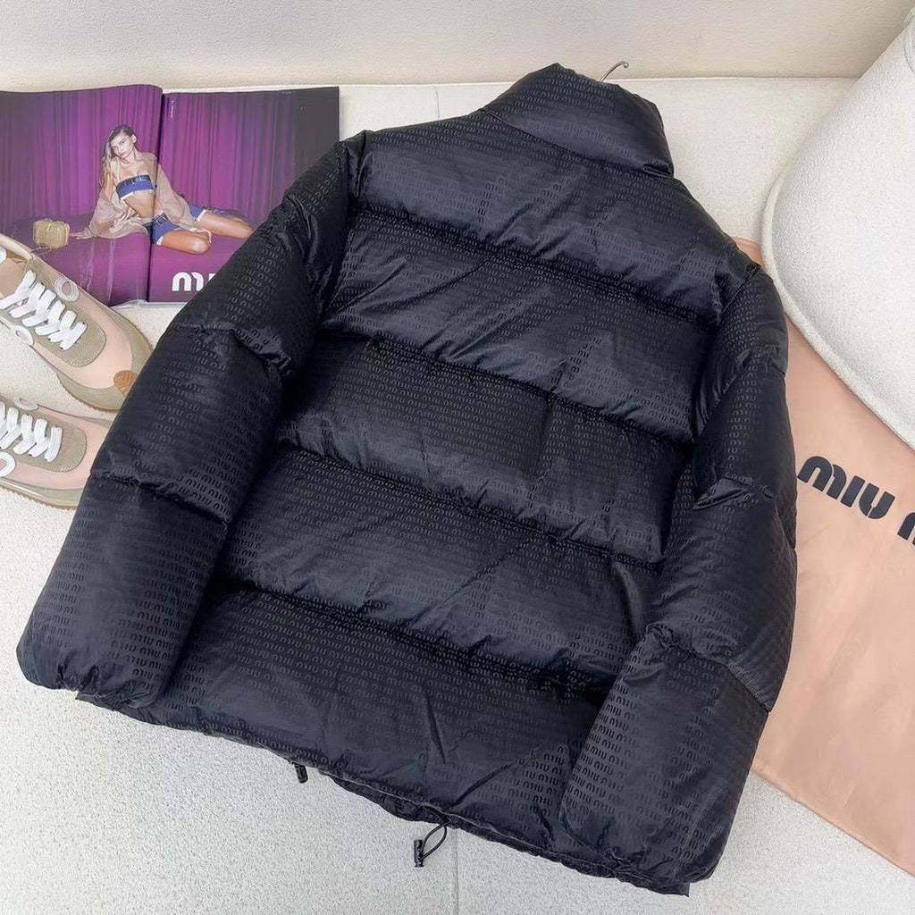 Shiny Black Puffer Jacket