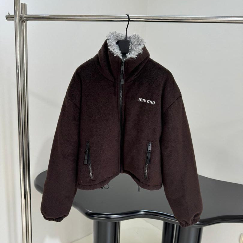 Cropped Fleece Jacket