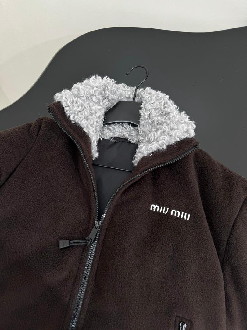 Cropped Fleece Jacket