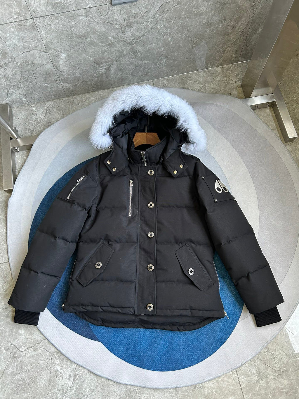 Fur-Hood Puffer Jacket