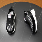 Premium Pattern Runner Sneakers