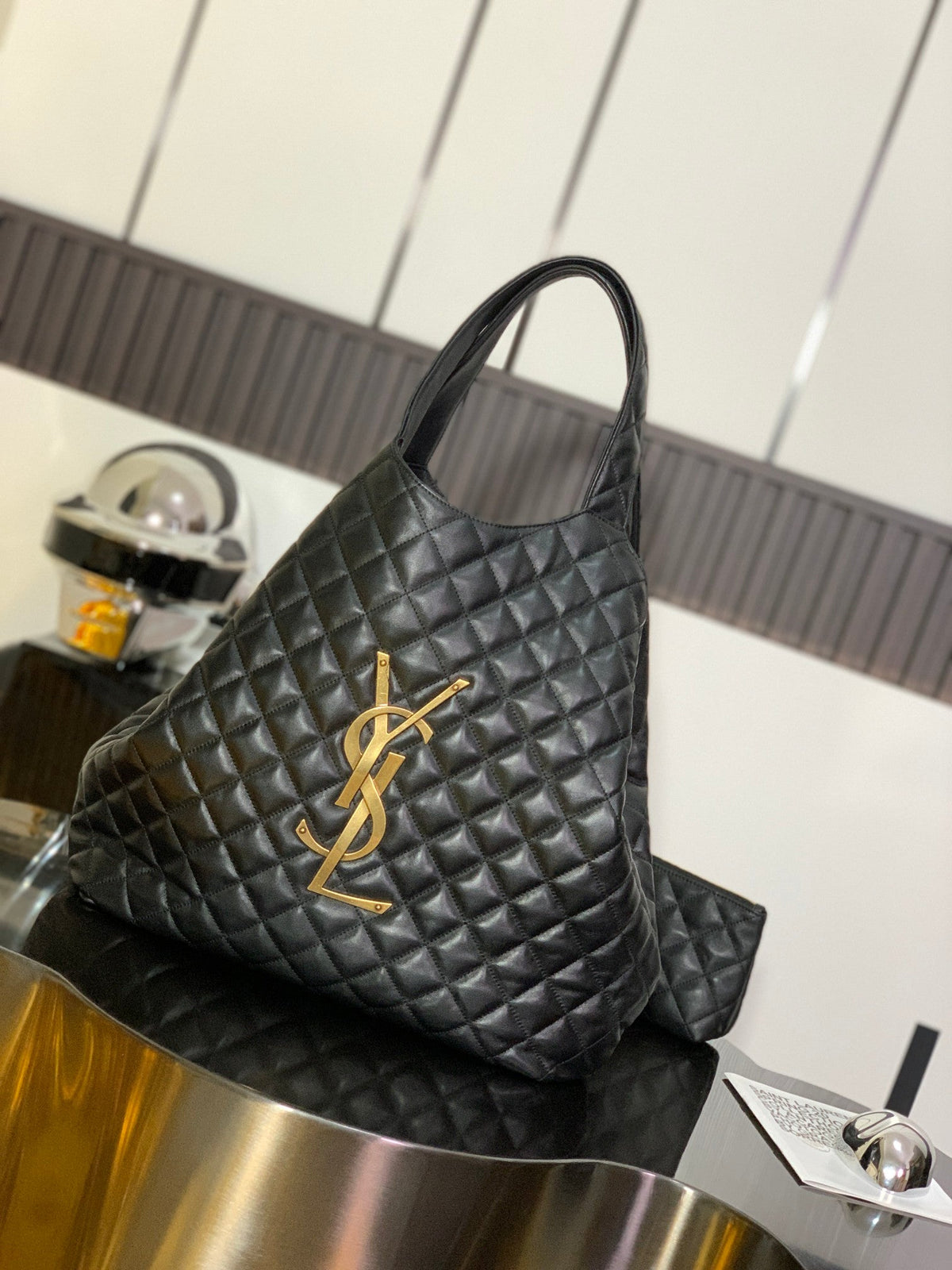 Black Leather Tote