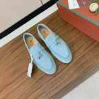 Pale Blue Loafers