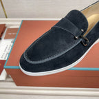 Classic Black Suede Loafers