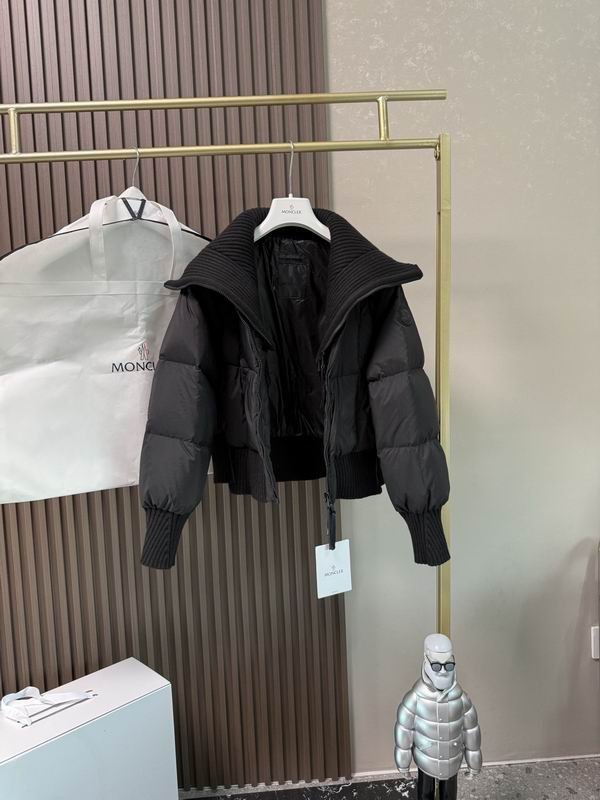 Black Knitted Shawl Puffer