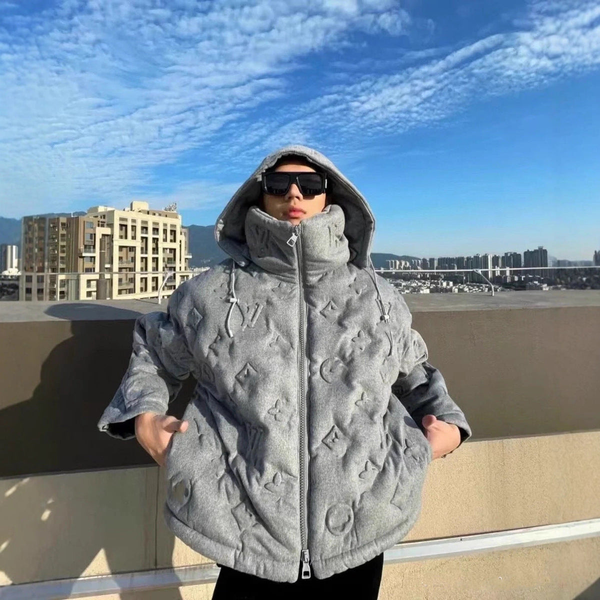 Textured Puffer Jacket