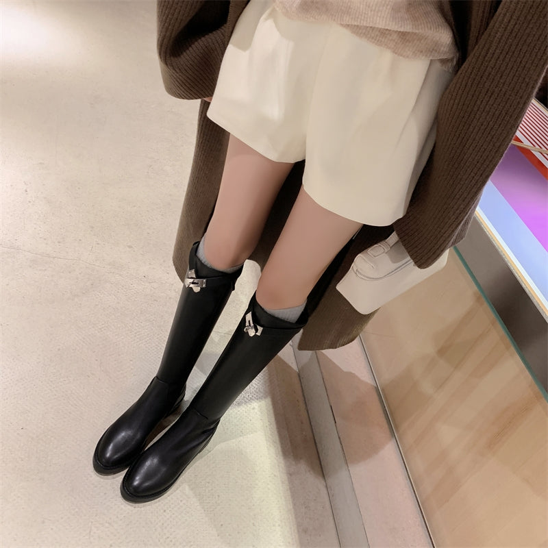 High-Knee Riding Boots