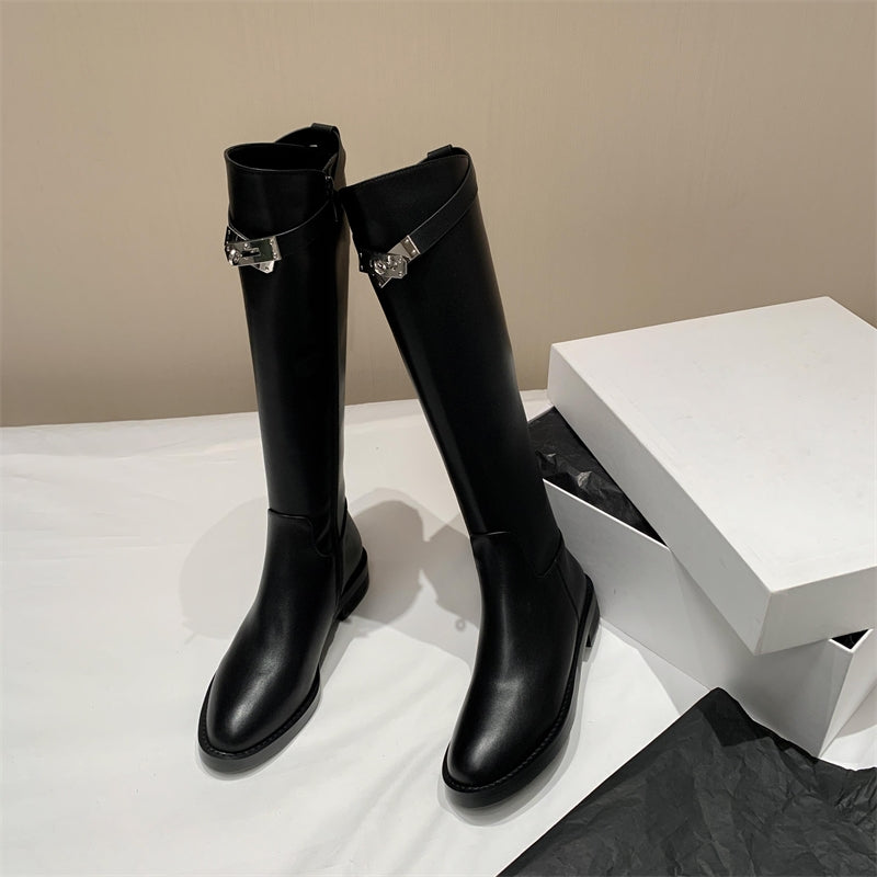 High-Knee Riding Boots