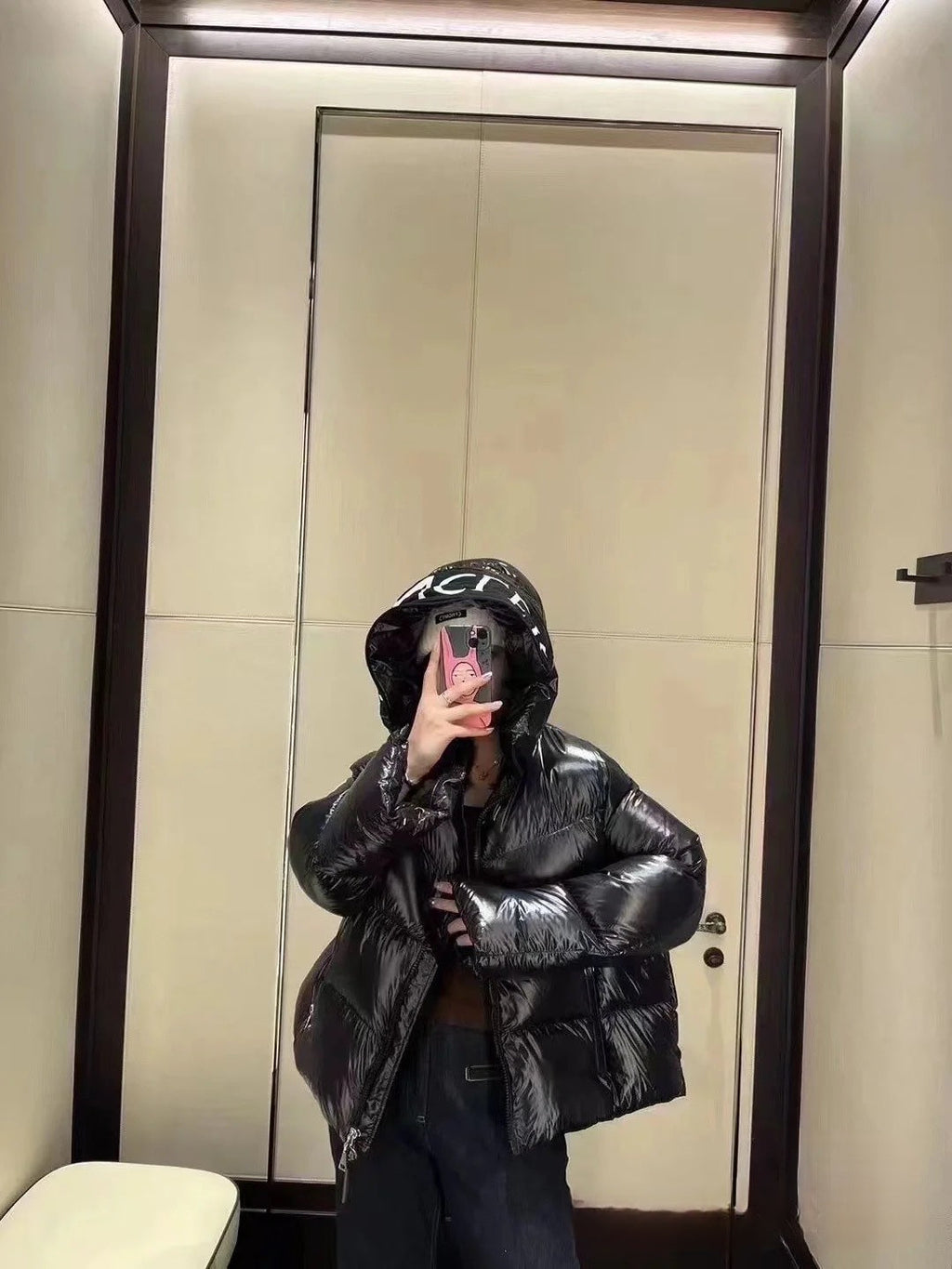 Glossy Down Puffer Jacket