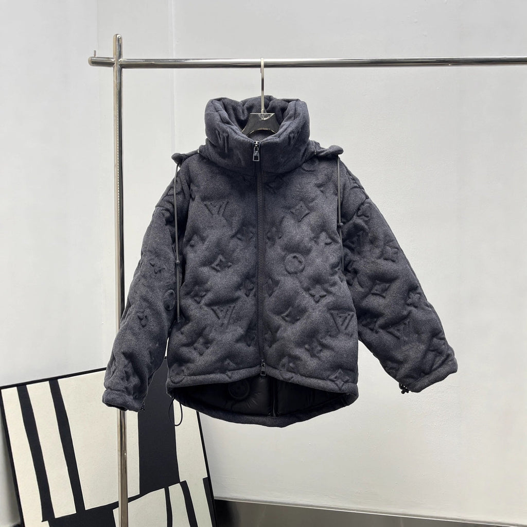 Unisex Textured Puffer Jacket