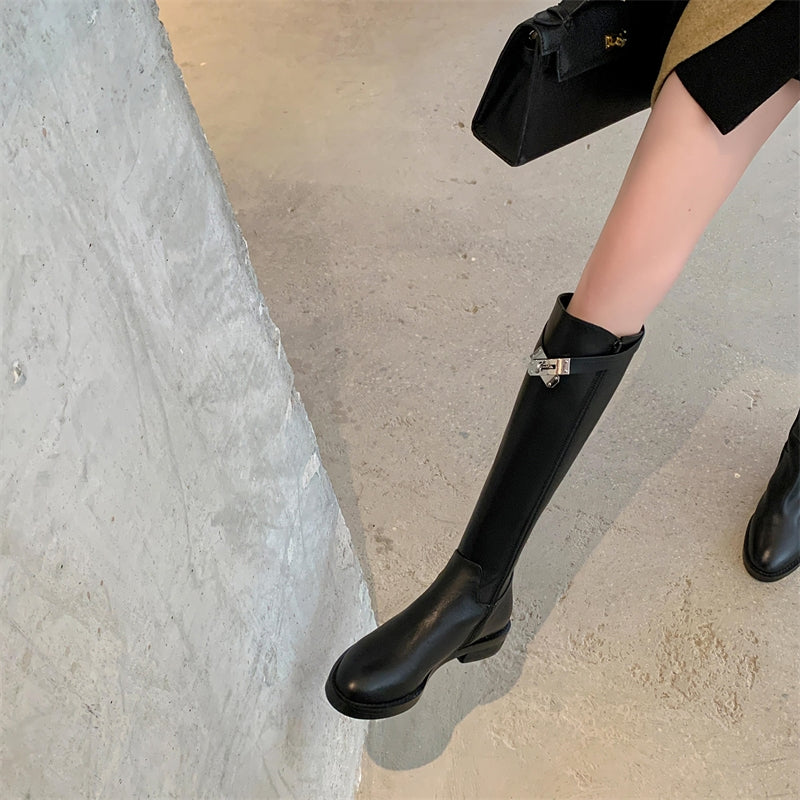 High-Knee Riding Boots