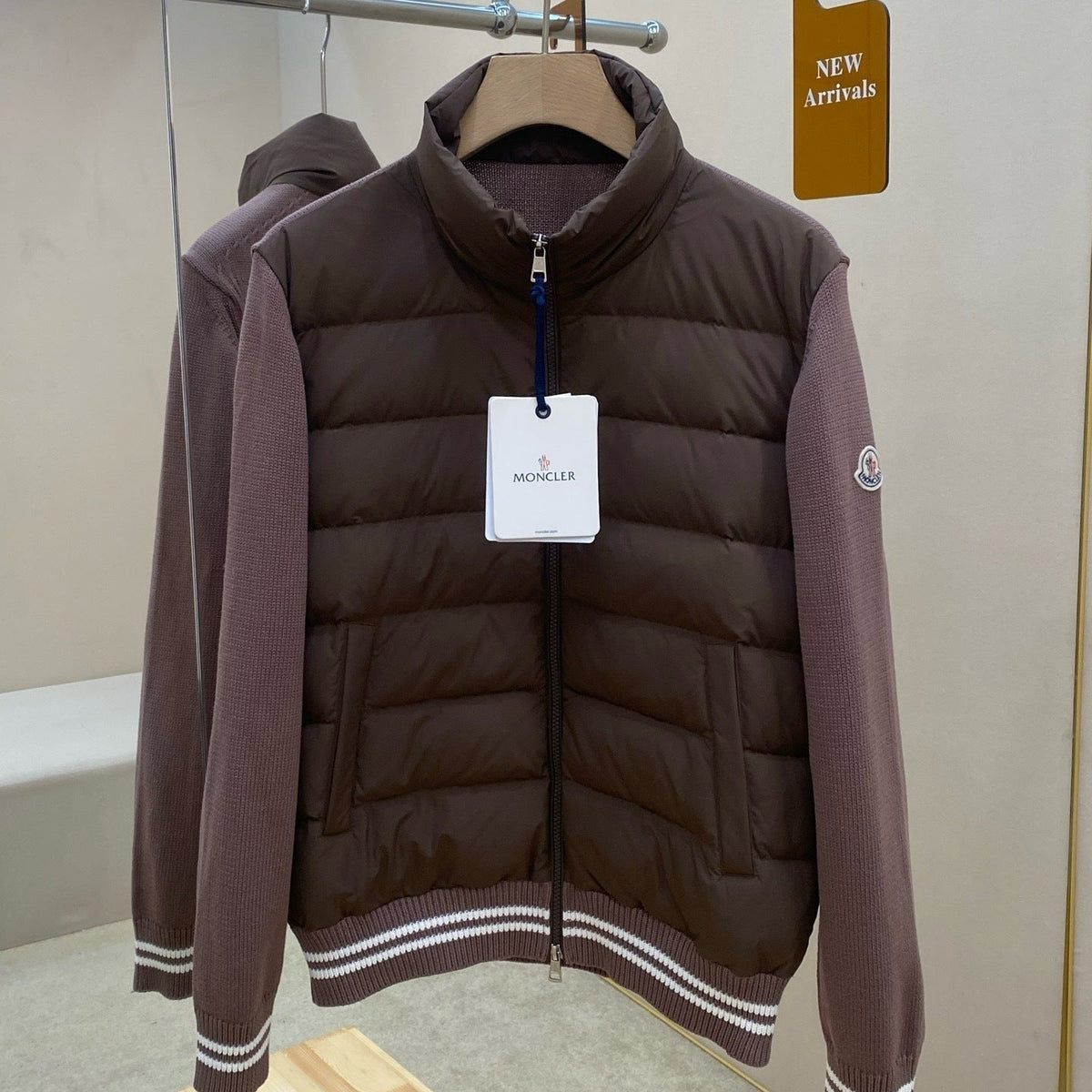 Knitted Down Cardigan