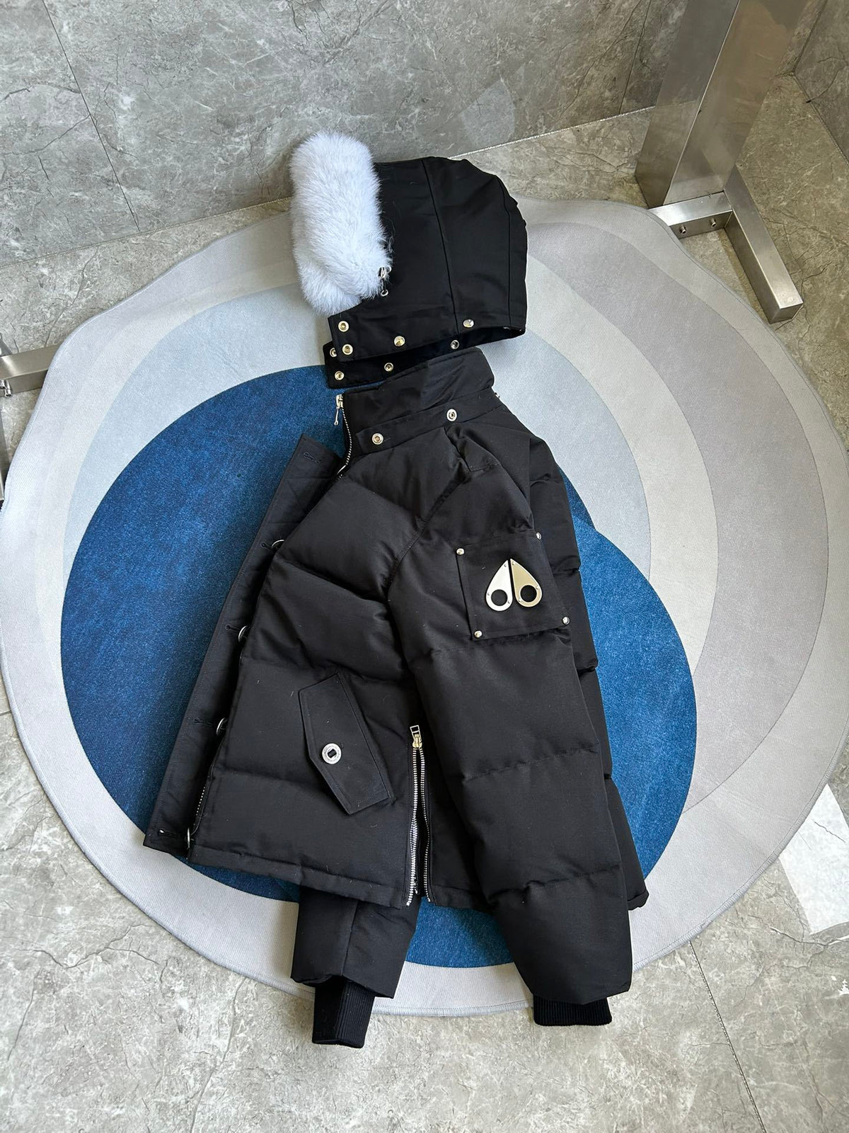 Fur-Hood Puffer Jacket
