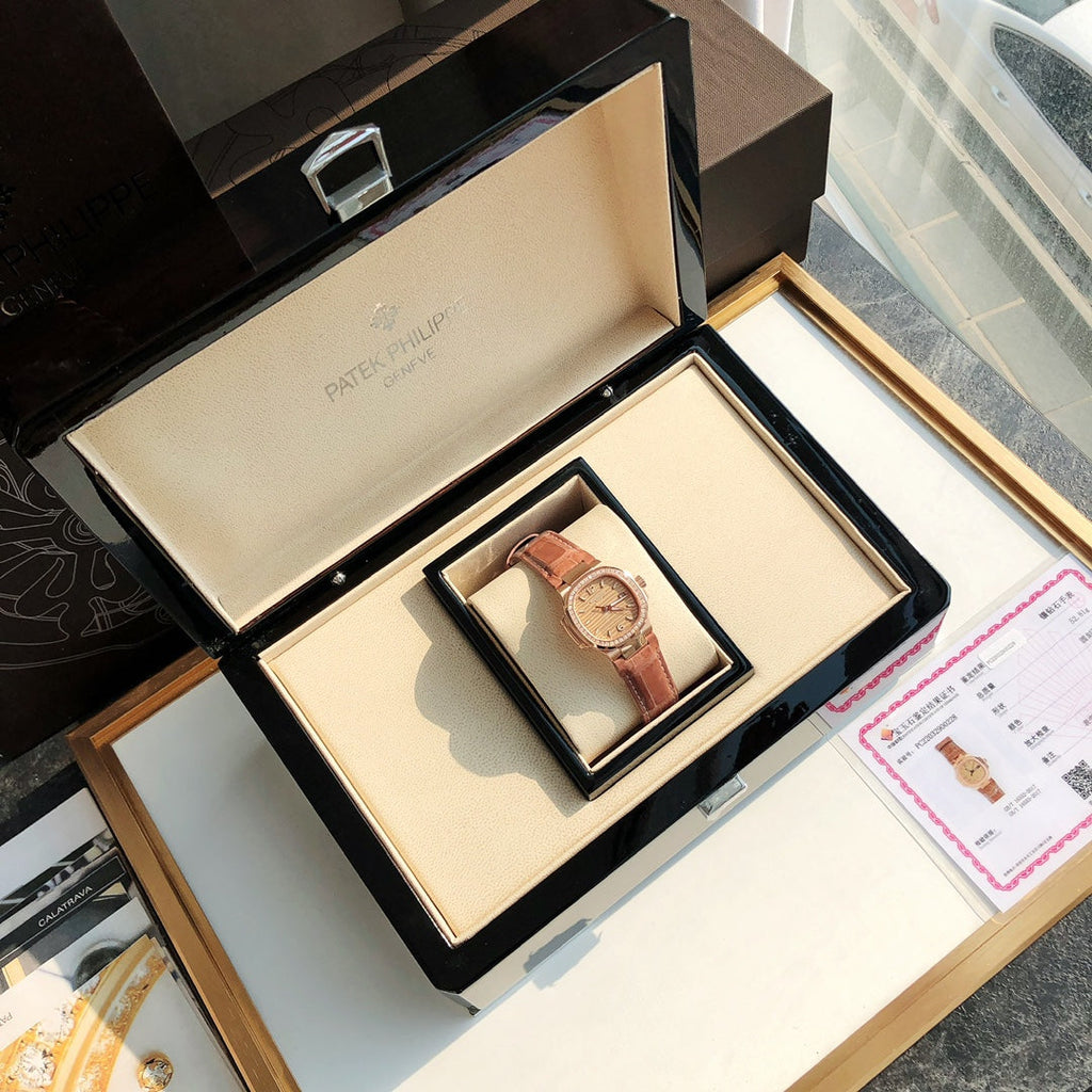 Rose Gold Diamond Bezel Watch 36 mm