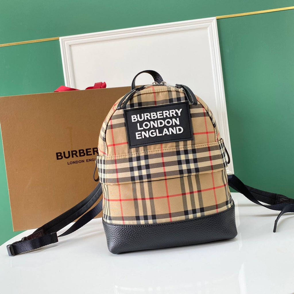 Retro Checkered Backpack