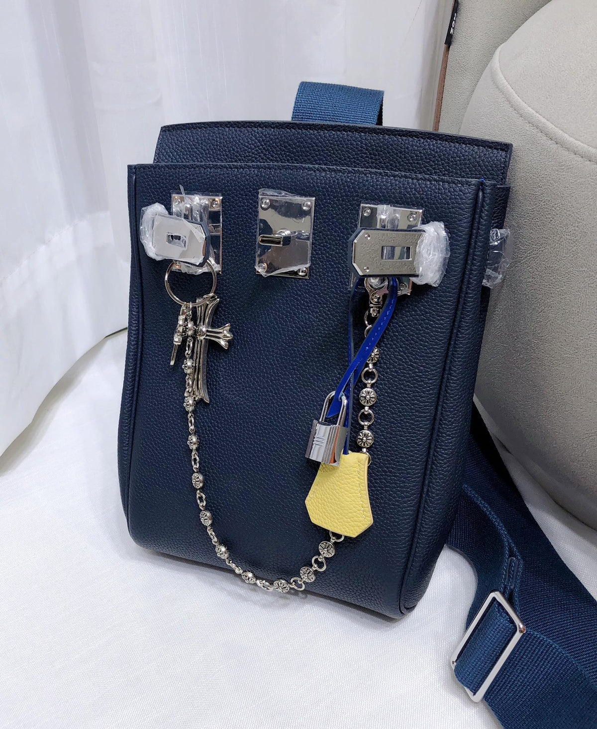 Togo Leather Chest Bag