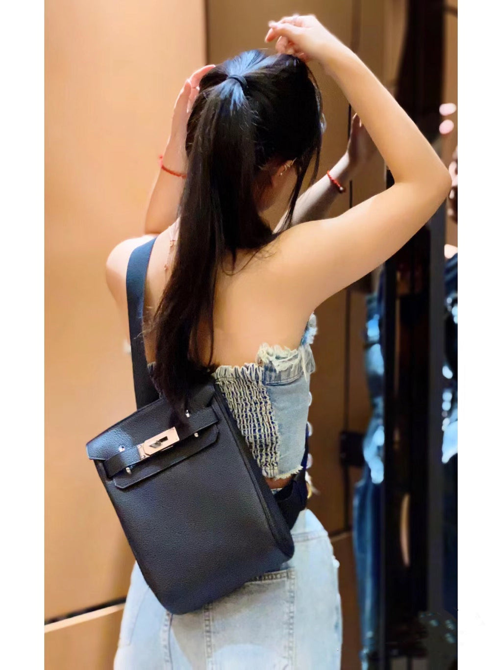 Togo Leather Chest Bag