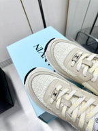 Luxury Embroidered Velvet Sneakers