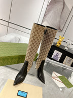 Women’s High-Heel Leather Boots