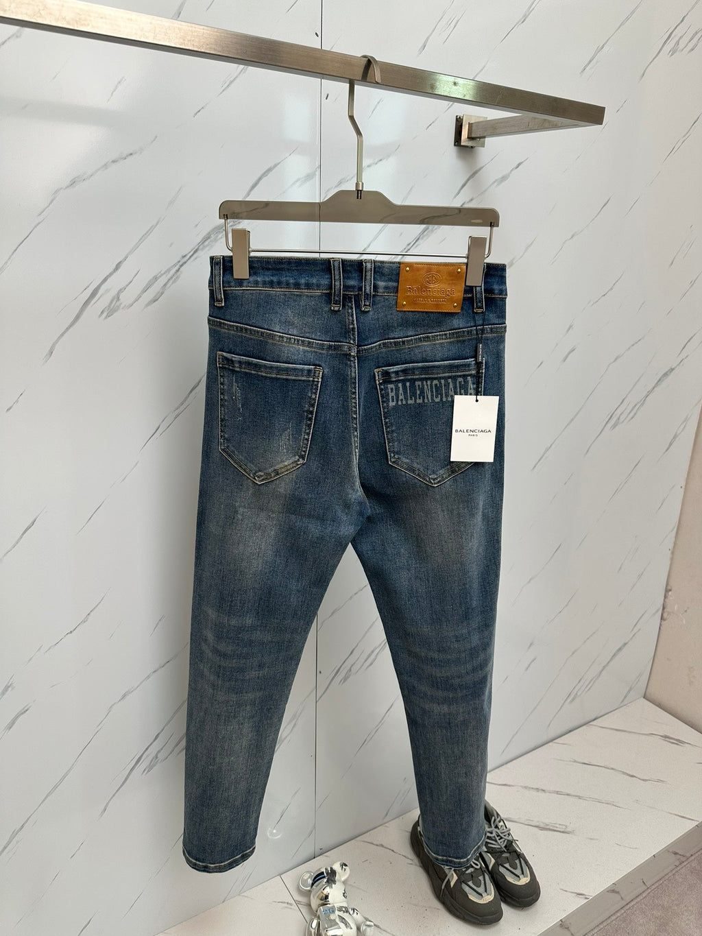 Men’s Designer Washed Denim Jeans