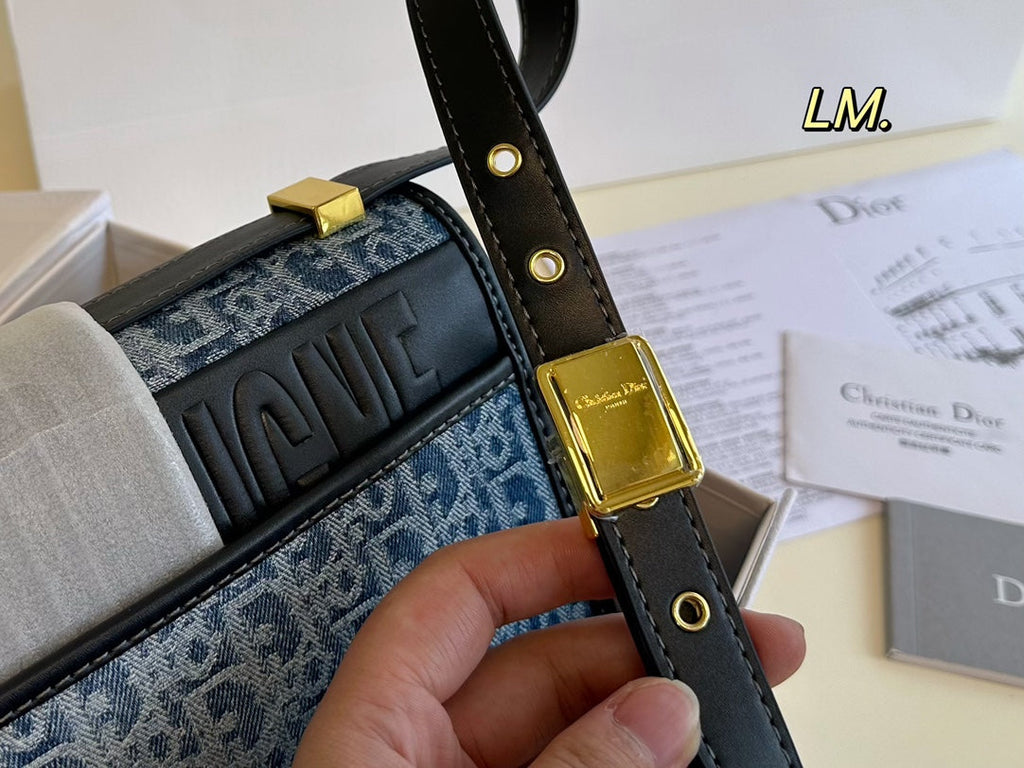 Vintage Denim Shoulder Bag