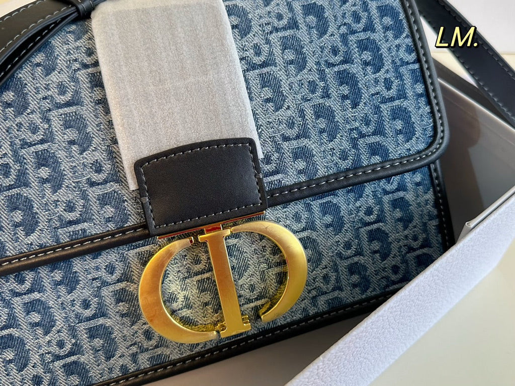 Vintage Denim Shoulder Bag