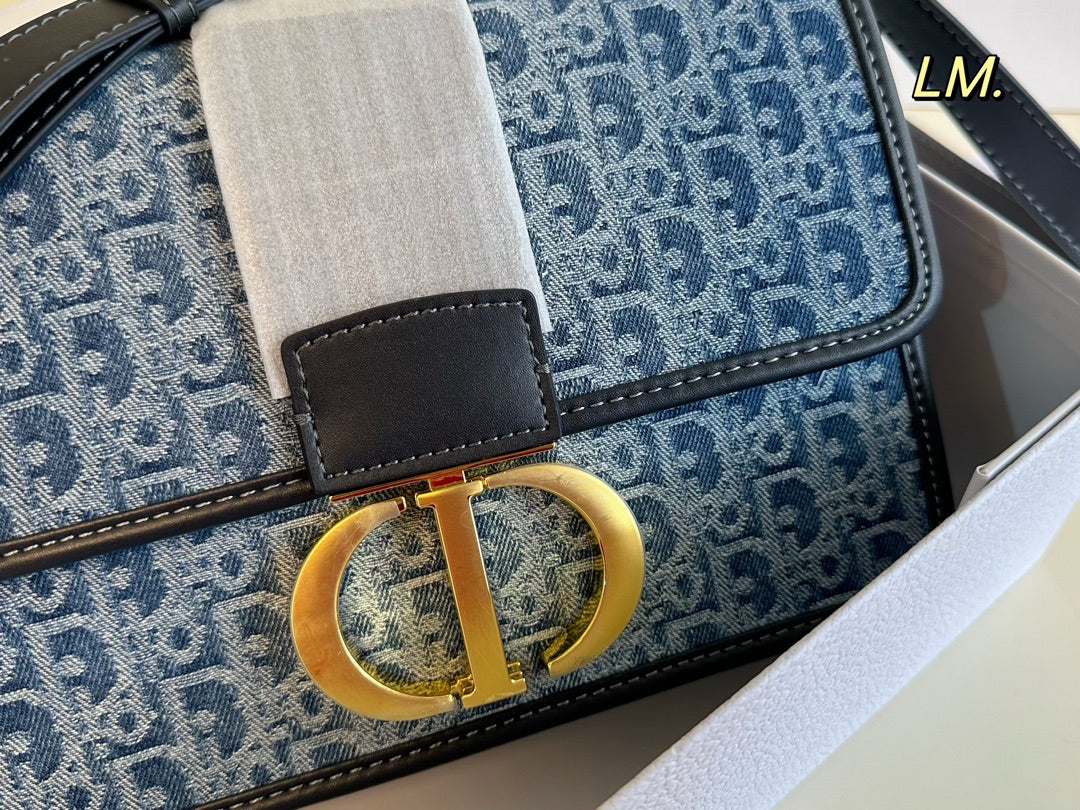 Vintage Denim Shoulder Bag