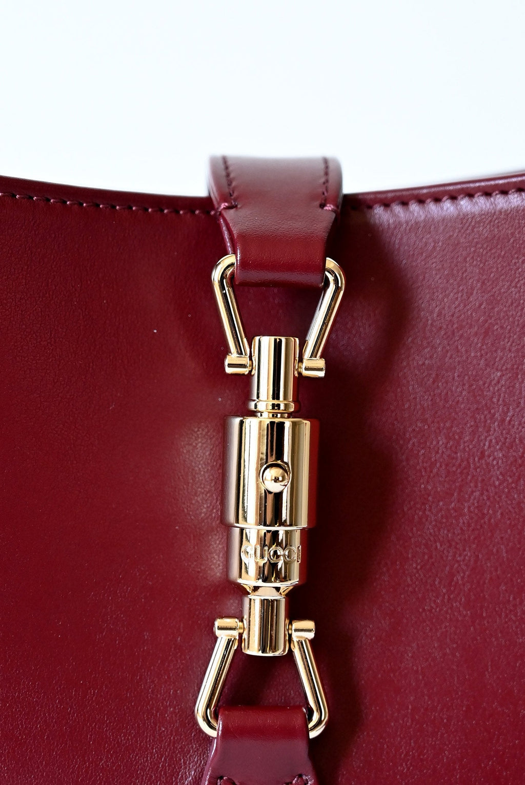 Jackie New Version Shoulder Bag Red Leather