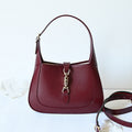 Jackie New Version Shoulder Bag Red Leather