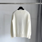 Cream Blazer Bear Knit Sweater