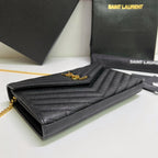Quilted Leather Wallet on Chain