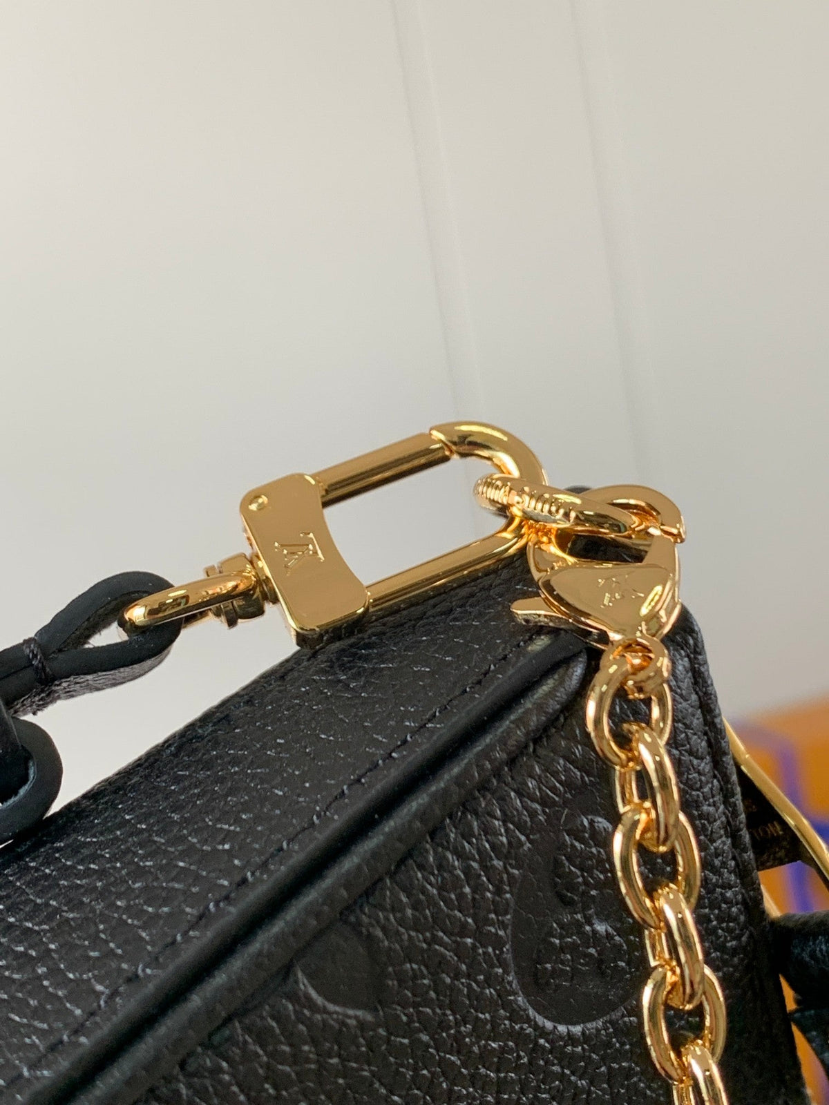 Embossed Leather Shoulder Bag